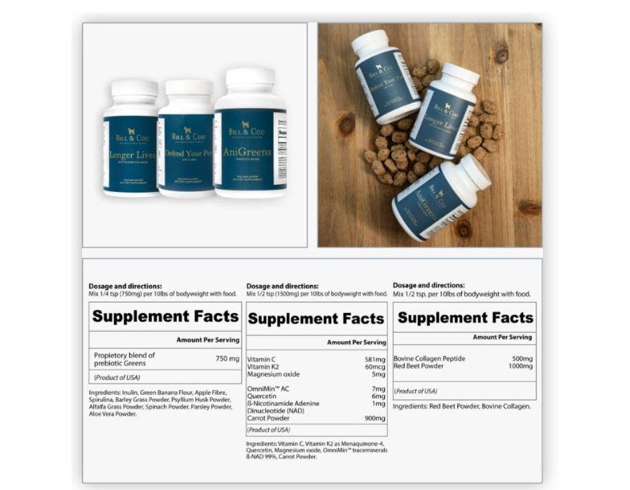 BILL and COO POWER PACK Supplement Facts